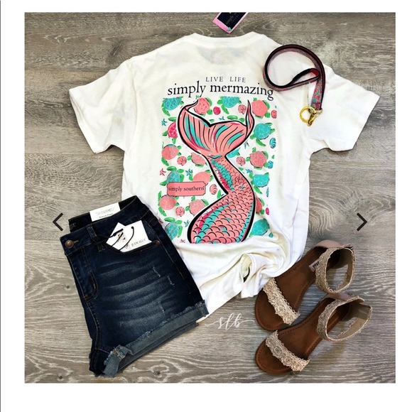 Simply Southern Tops - Live Live Simply Mermazing SS Tee